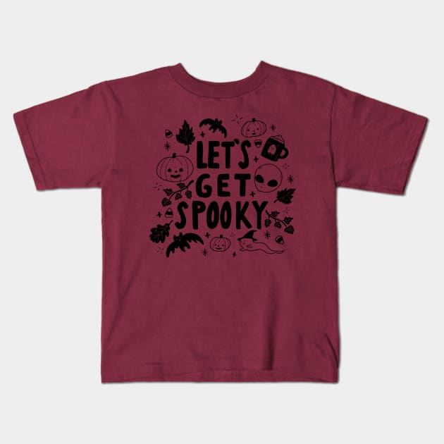 Let’s Get Spooky Kids T-Shirt by Little Spooky Studio